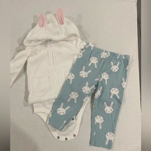 Carter toddler girl 3 piece Easter matching set size 18m
